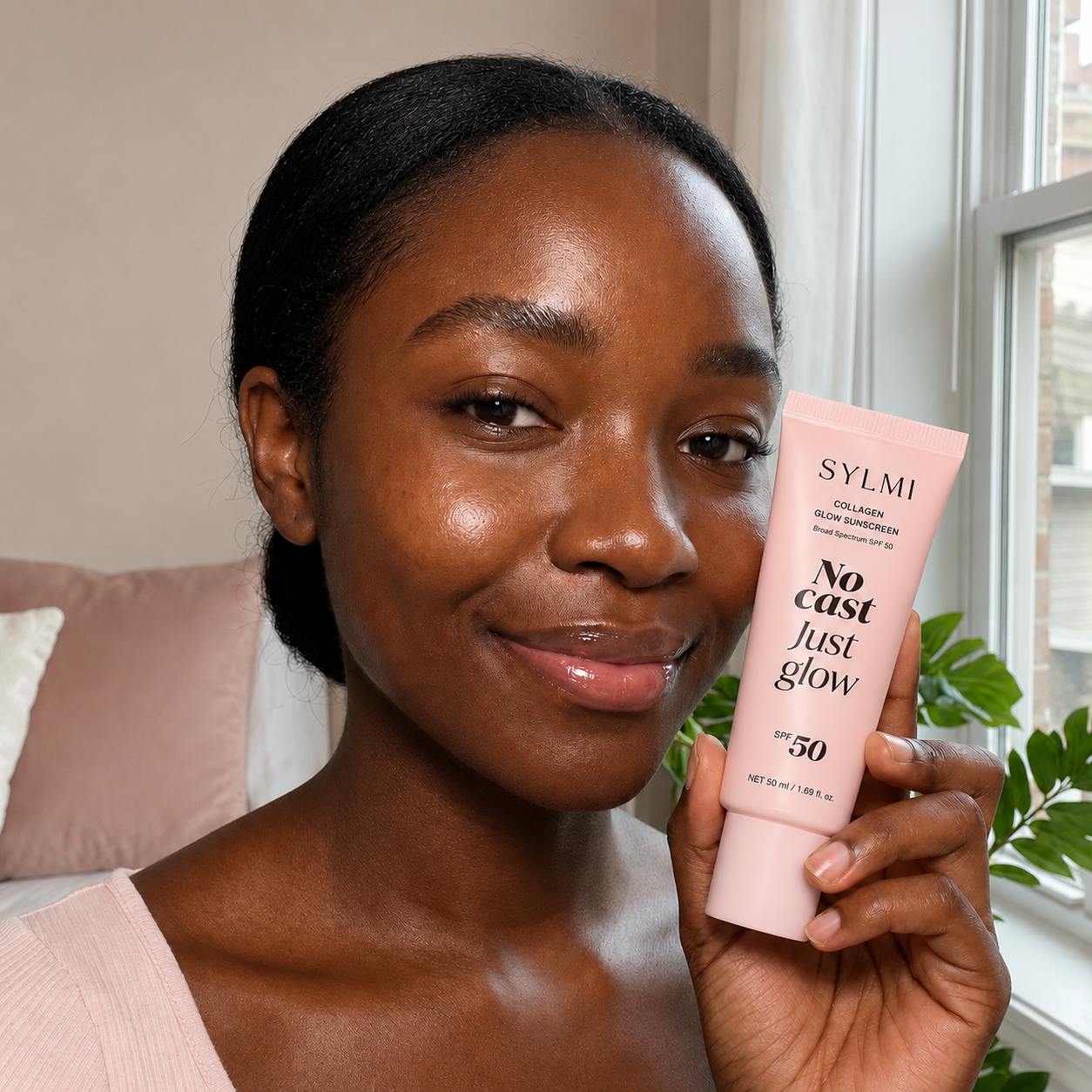 Crème Solaire Collagen Glow — Protection Large Spectre SPF 50