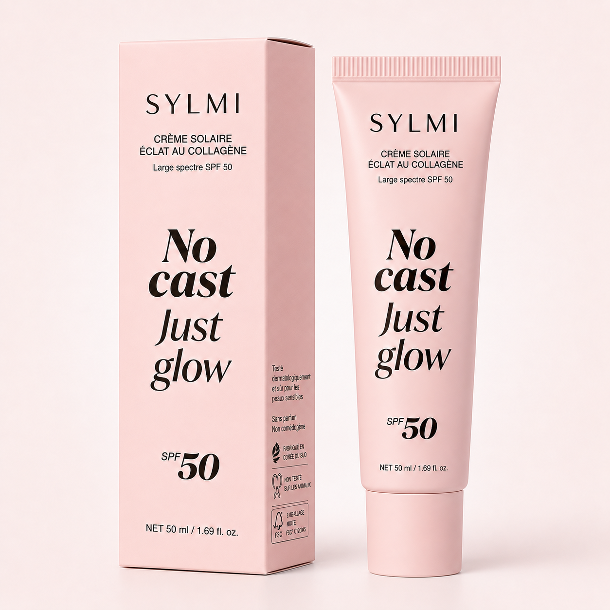 Crème Solaire Collagen Glow — Protection Large Spectre SPF 50